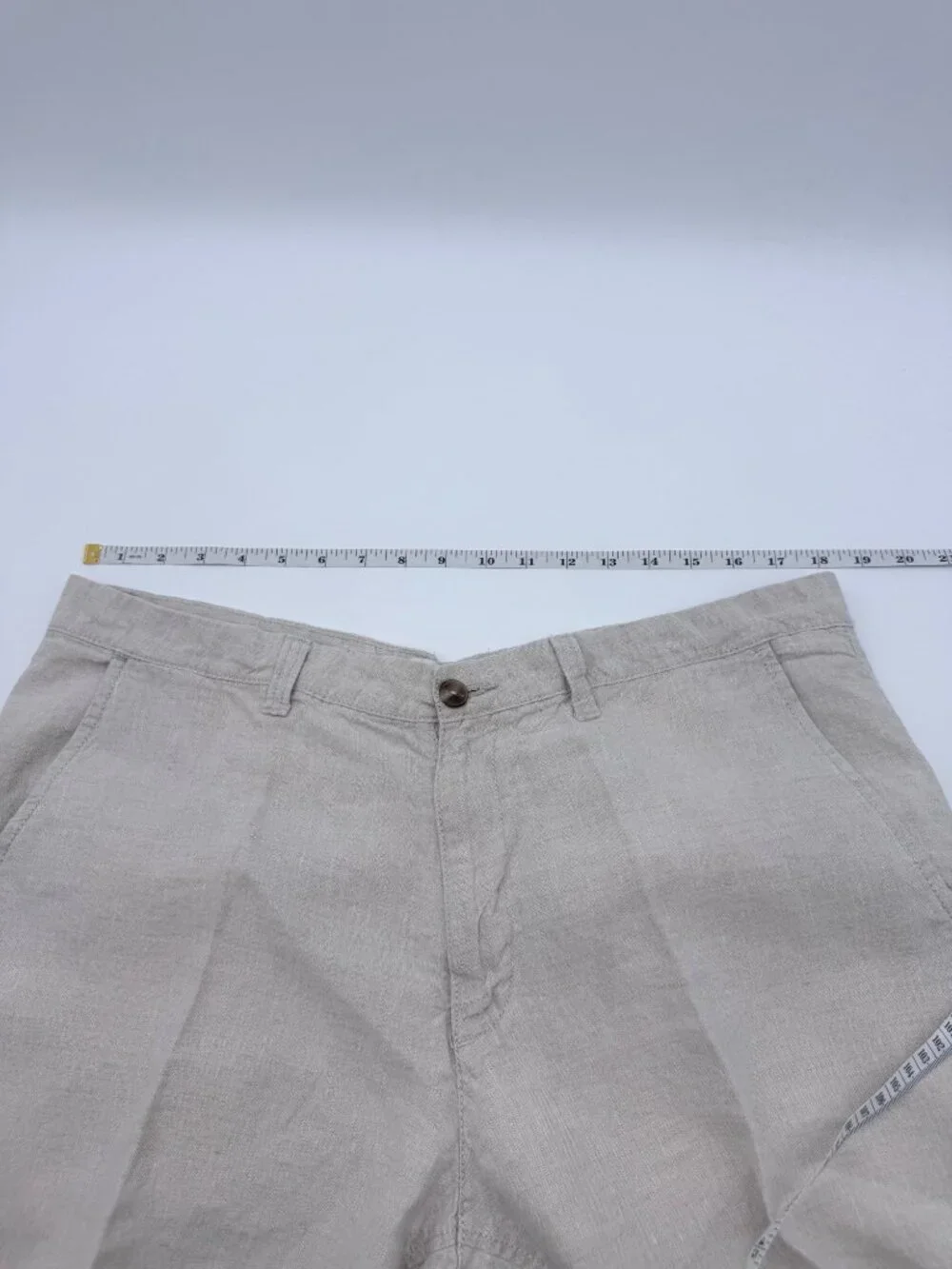 Old Navy Mens100% Linen Beige Pants Size 36x34 Lightweight Casual Wear